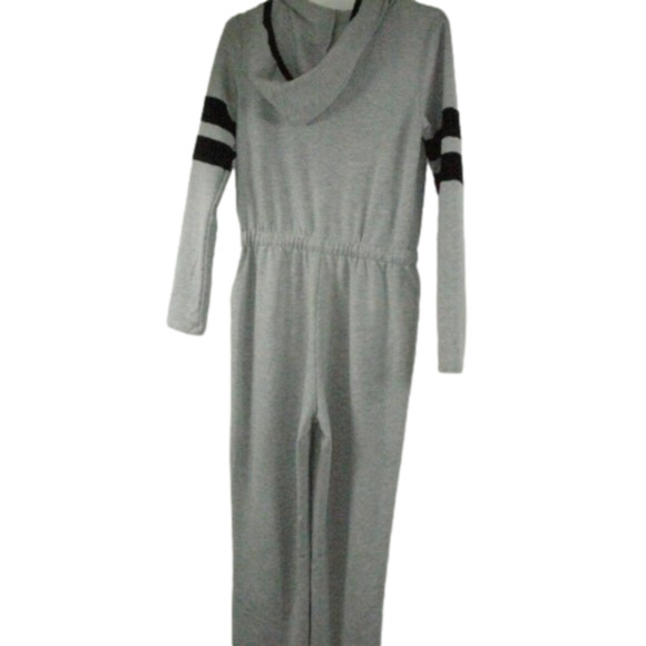 Venus Gray/Black Knit Zip Front Hooded Jumper Size Small - Picture 4 of 4